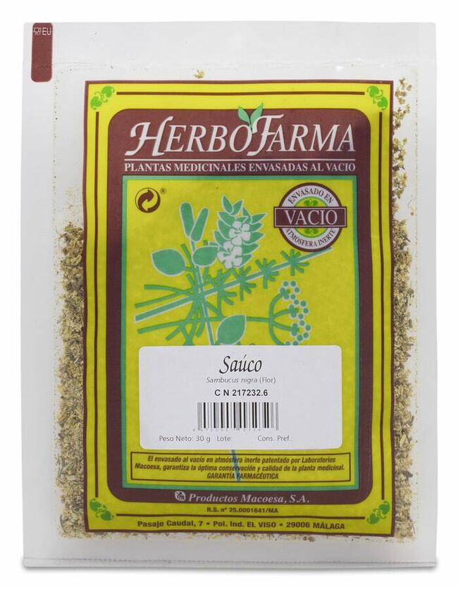 Sauco Herbofarma Al Vacio 15 G