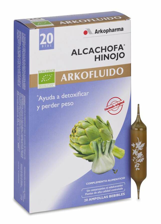 Alcachofa e Hinojo Ampollas Bebibles Arko 20 Amp 