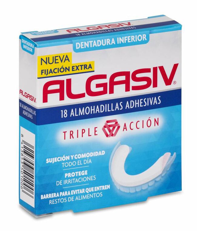 Algasiv Almohadillas Adhesivas Protesis 18 U Inferior 