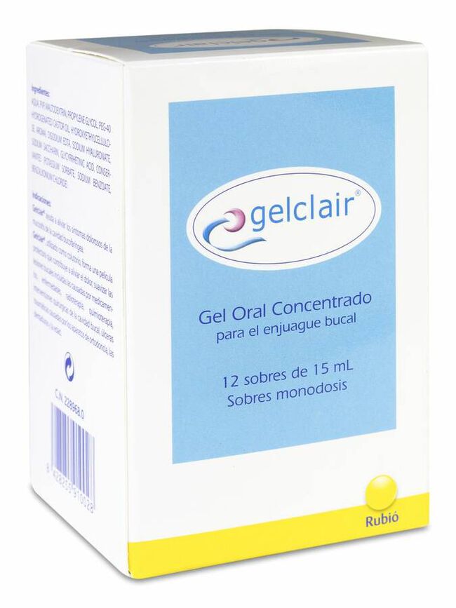 Gelclair Gel Oral Concentrado 12 Sobres 15 ml 