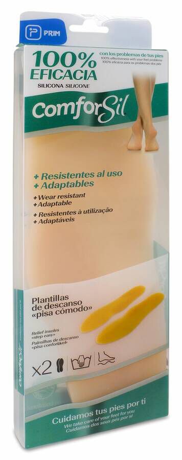 Plantillas Silicona Comforsil Descanso Pisa Comodo T- Egde 2 U 