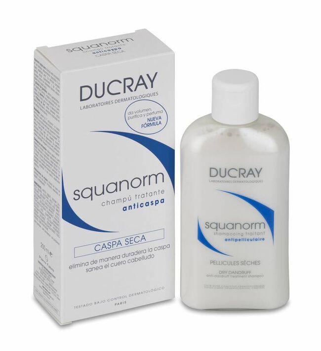 Squanorm Champu Tte Anticaspa Caspa Seca Ducray 125 ml 