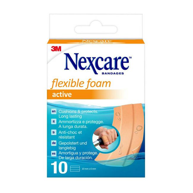 Nexcare Active Aposito Adhesivo Banda 10 X 6 Cm 5 U 