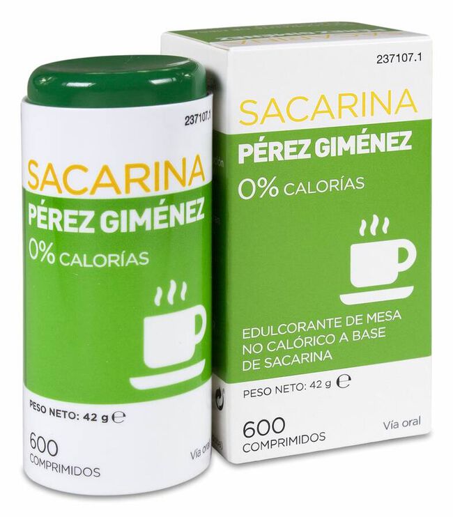 Sacarina Perez Gimenez 600 Comprimidos 