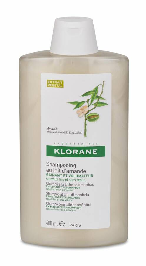 Klorane Champu Voluminador Leche Almendras 400 ml 