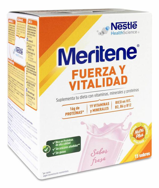 Meritene 30 gr 15 U Fresa 