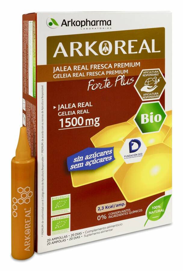 Arkoreal Jalea Real Fresca Forte Plus 1500 1500 mg 2O Amp 