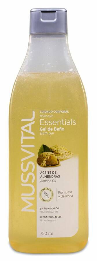 Mussvital Gel De Baño Almendras Dulces Mussvitin 750 ml 