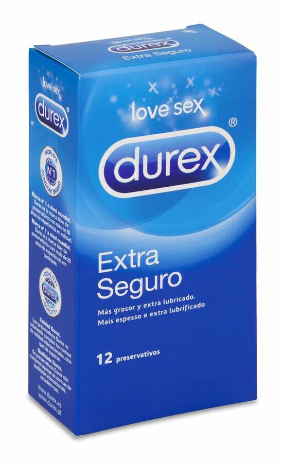 Durex Extra Seguro Easy On Preservativos 12 U 