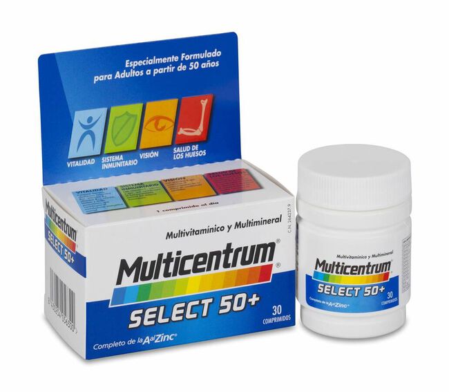 Multicentrum Select 50+ 30 Comprimidos 