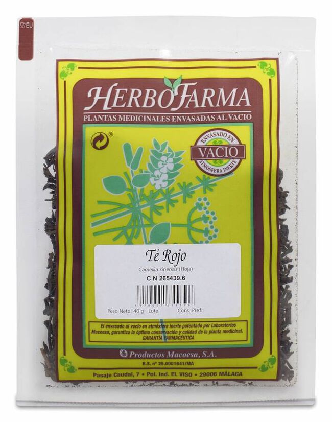 Te Rojo Herbofarma Al Vacio 40 G