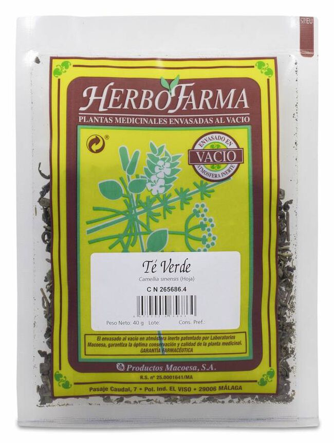 Te Verde Herbofarma Al Vacio 40 G