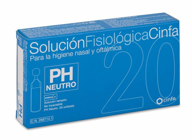 Cinfa Higiene Oftalmica Suero Fisiologico Monodosis 5 ml 20 U 