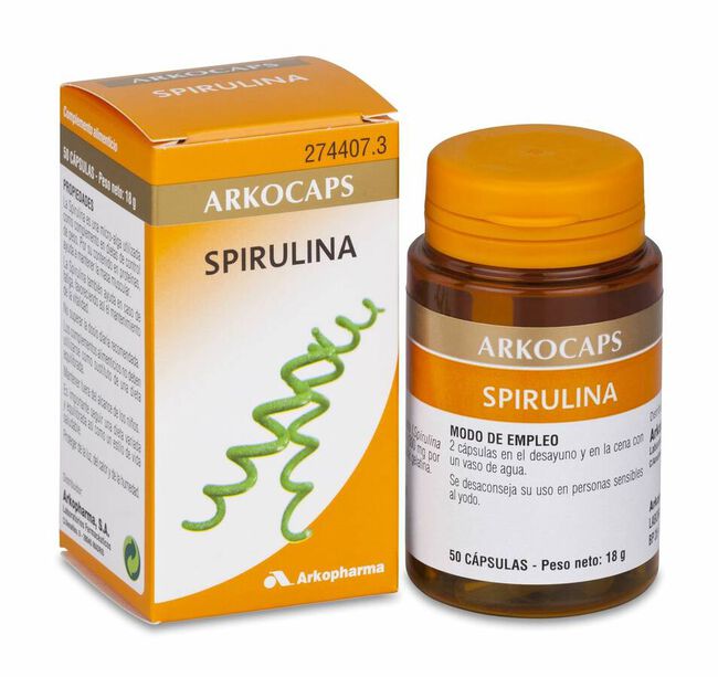 Spirulina Arkocapsulas 300 mg 50 Capsulas