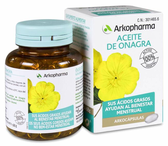 Onagra Aceite Arkocaps 80 Cápsulas 