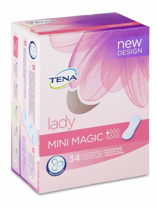 Absorb Inc Orina Ligera Tena Lady Mini Magic 34 U 