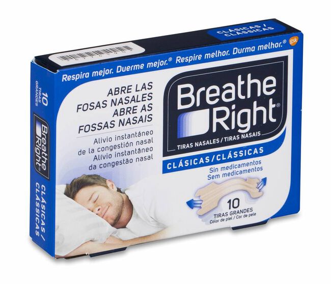 Breathe Right Tira Nasal T- Gde 10 U 