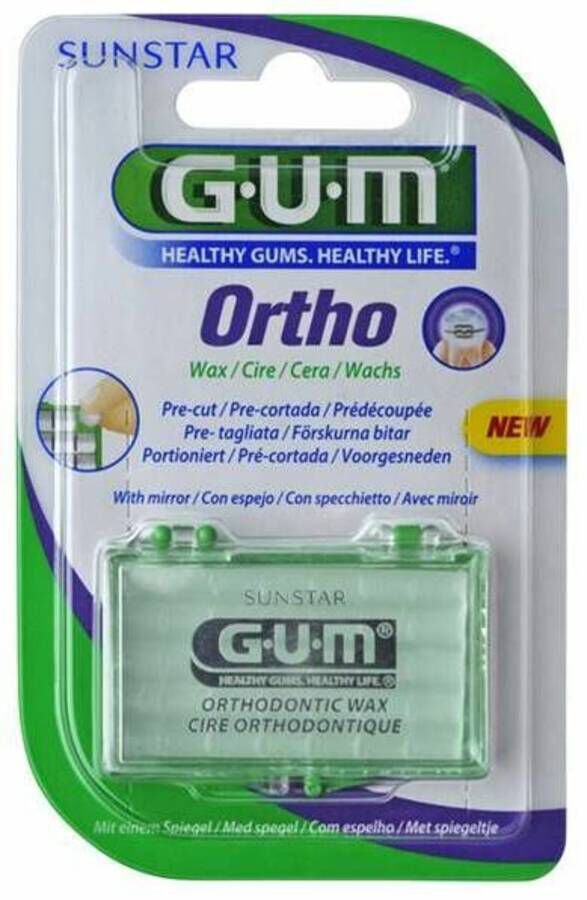 Gum- 724 Mentolada Cera Ortodoncia 5 Barritas 