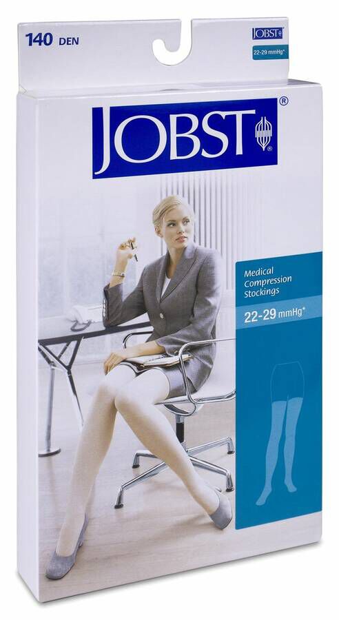 Media Larga (A-F) Comprimidos Normal 140 Den Jobst Medical Legwear Beige Claro T-5 