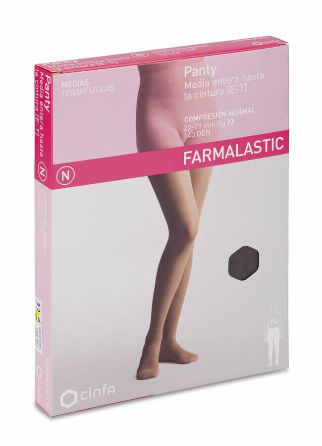 Panty Comprimidos Normal 140 Den Farmalastic Capuchino T- Peq 