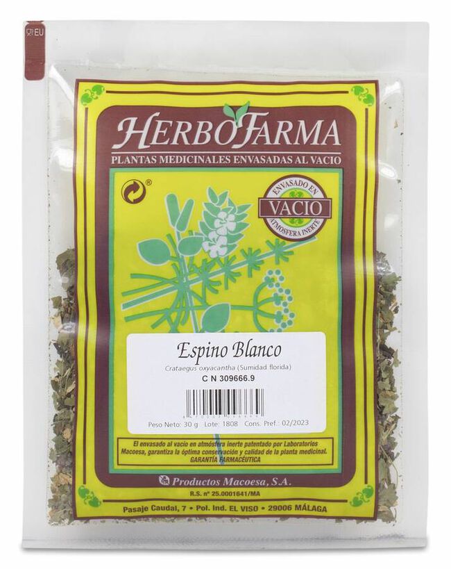 Espino Blanco Herbofarma Al Vacio 30 G