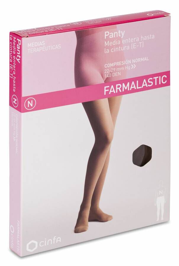 Panty Comprimidos Normal 140 Den Farmalastic Capuchino T-Reina 