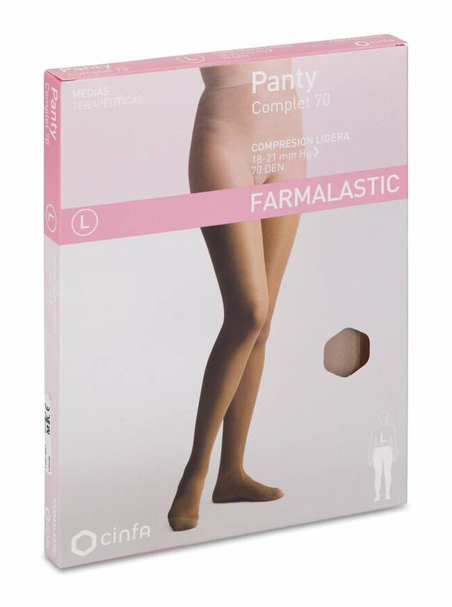 Panty Comprimidos Ligera Farmalastic 70 Den Vison T- Med 