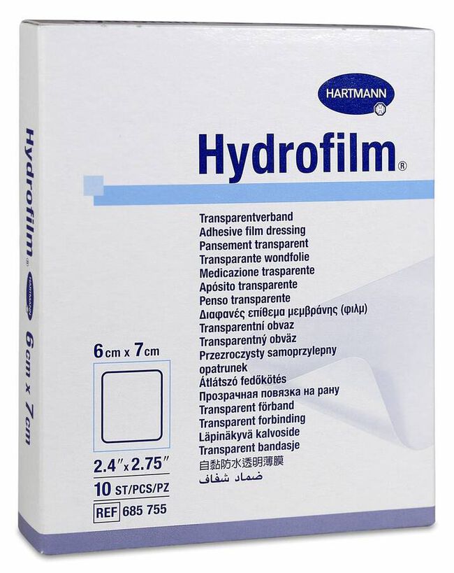 Hydrofilm Aposito Esteril 6 X 7 Cm 10 U 