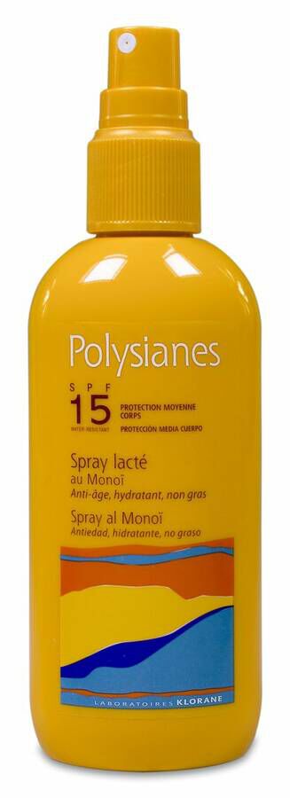 Polysianes Spray Spf 15 Media Protección Klorane 125 ml 