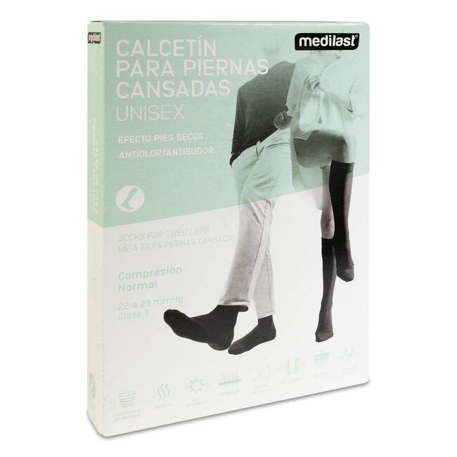 Calcetin Descanso Medilast Ref 300 Negro T- Gde 