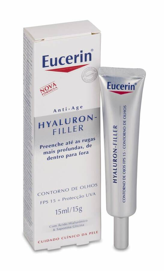 Eucerin Antiedad Hyaluron-Filler Fps 10 Contorno De Ojos Relleno Arrugas 15 ml 