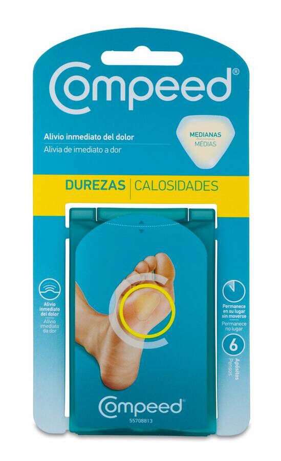 Compeed Durezas Hidrocoloide T- Peq 6 U 