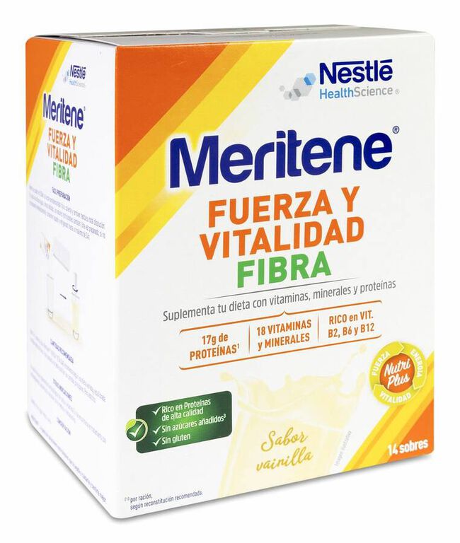 Meritene Fibra 35 gr 14 U Vainilla 