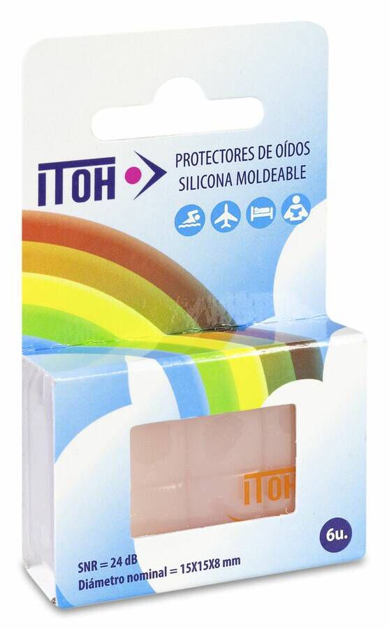 Tapones Oidos Itoh Silicona 6 U 