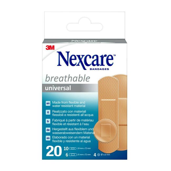 Nexcare Universal 3M Aposito Adhesivo Surtido 20 U 