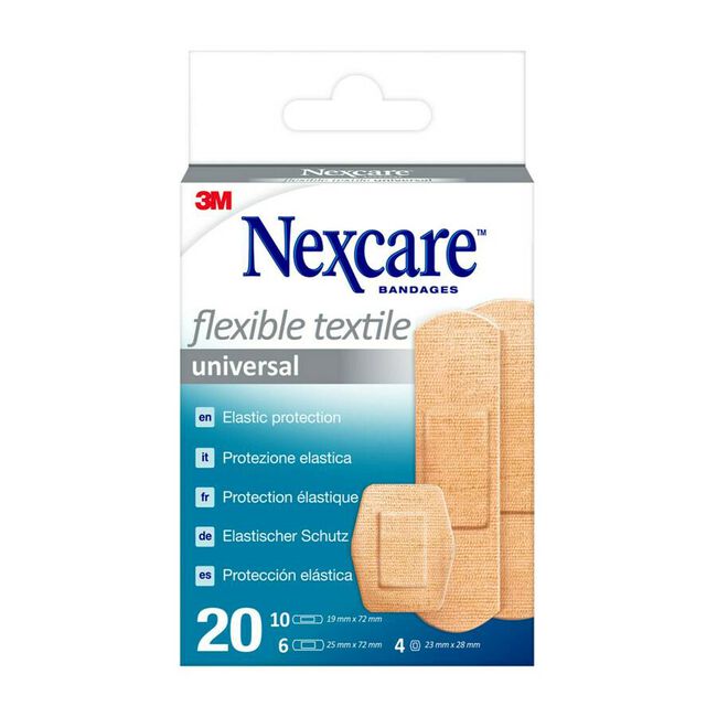 Nexcare Textile 3M Aposito Adhesivo Surtido 20 U 