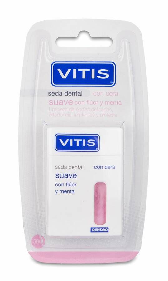 Vitis Suave Con Fluor y Menta Seda Dental 50 M 