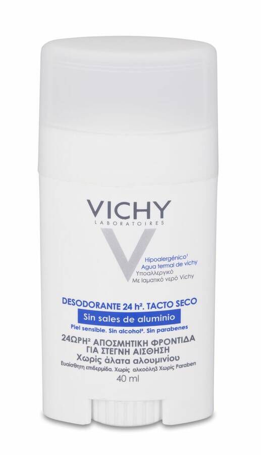 Desodorante Sin Sales De Aluminio 24 Horas Vichy 40 ml Stick 