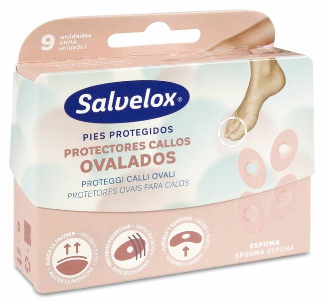 Parche Protector Callos Salveped Ovalado 9 U 