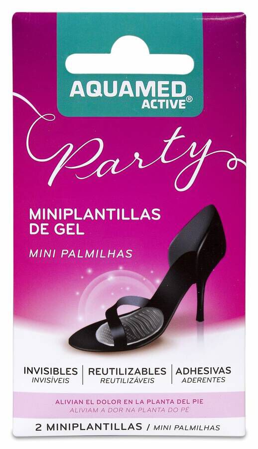 Aquamed Active Miniplantillas Gel Aposito Planta Del Pie 2 U 