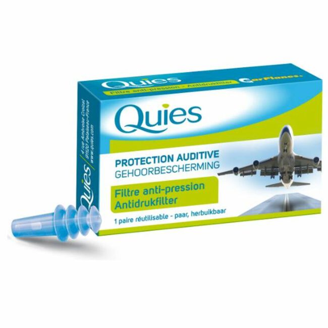 Quies Earplanes Protección Auditiva Viajes Adulto 2 U 