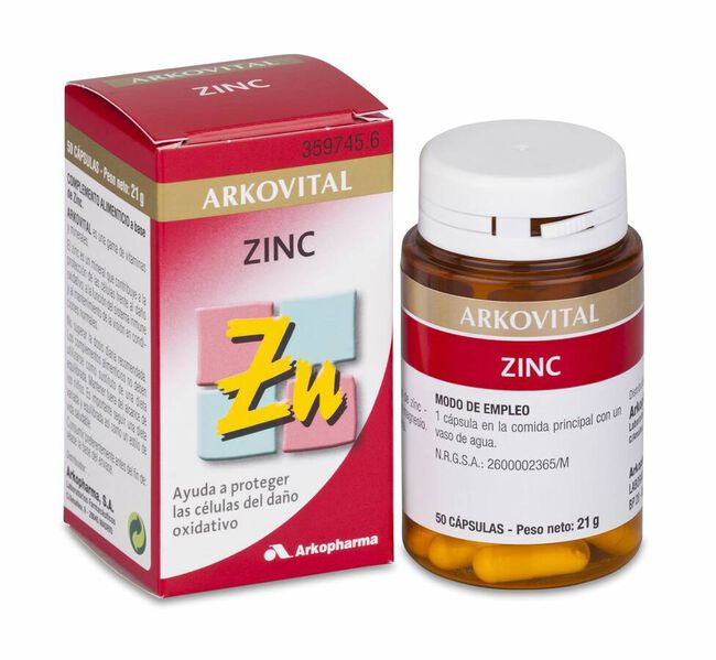 Zinc Arkovital 50 Cápsulas 