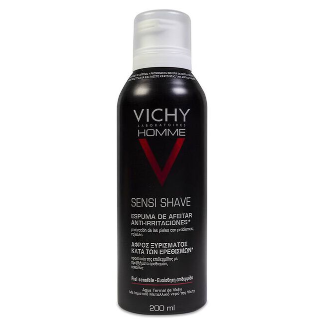 Vichy Homme Espuma De Afeitar Piel Sensible 200 ml Aerosol 