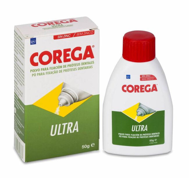 Corega Ultra Adhesivo Protesis Dental Polvo 50 gr 