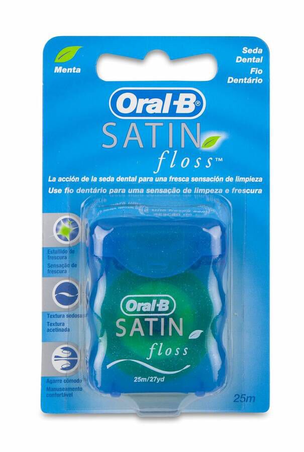 Satin Floss Seda Dental Con Cera 25 M 