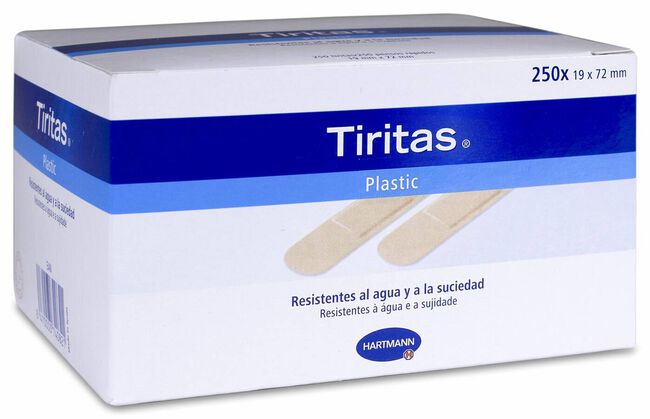 Tiritas Plastic Aposito Adhesivo 19 X 72 250 U 