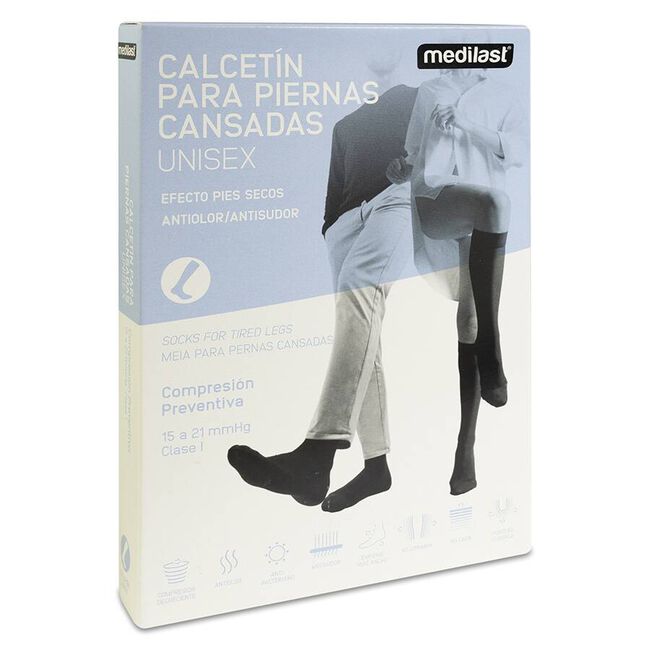 Calcetin Medilast Confort Ref 295 Negro T- Med 