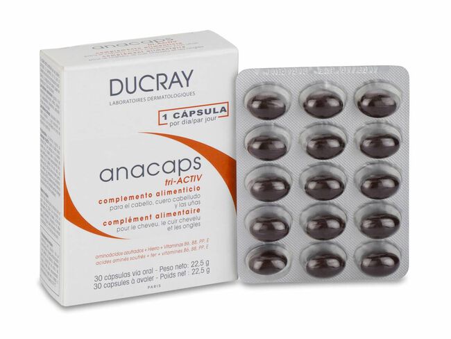 Anacaps Concentrado Ducray 30 Cápsulas 