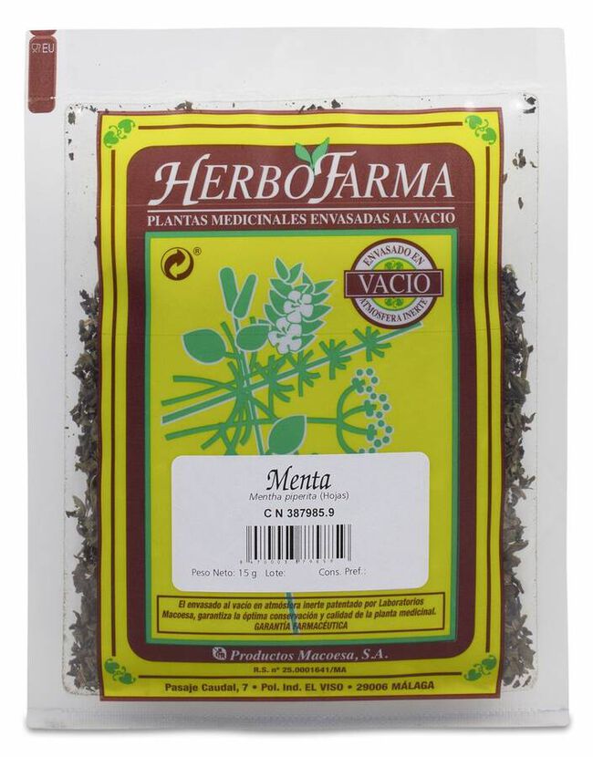 Menta Herbofarma Al Vacio 15 G