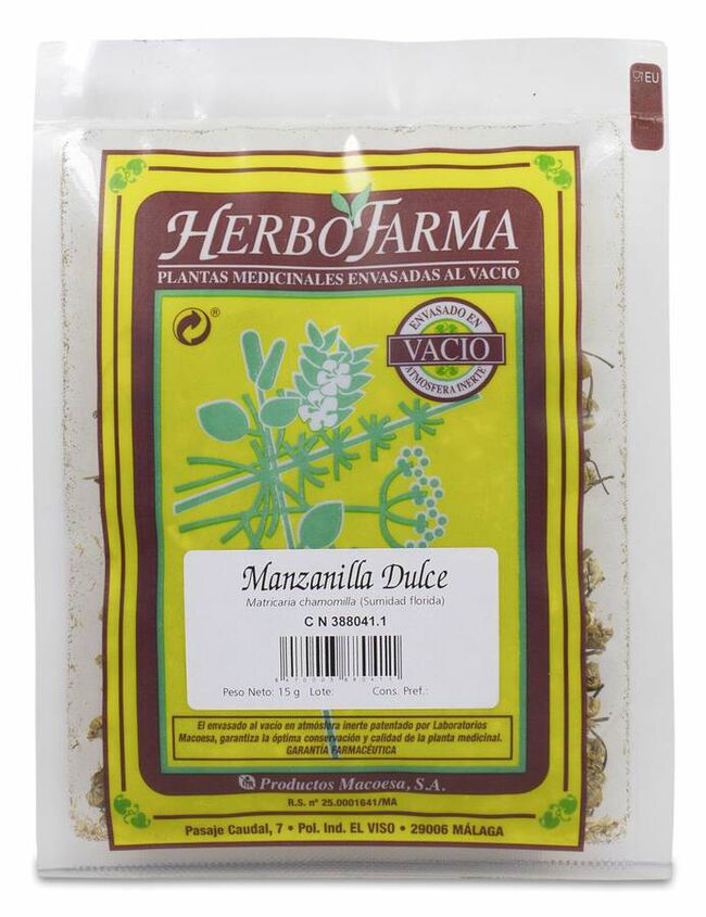 Manzanilla Dulce Herbofarma Al Vacio 15 G